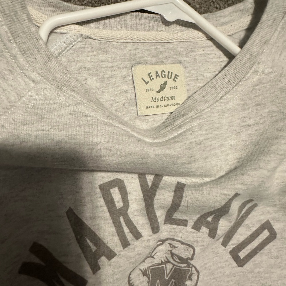 League Light Gray Maryland Sweatshirt
